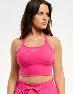New ECHT Air Support Crop Tank Pink