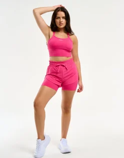 New ECHT Air Support Crop Tank Pink