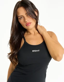 Discount ECHT Air Support Tank with Built in Bra Shelf Black