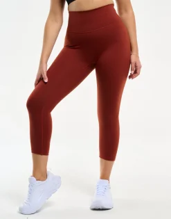 New ECHT All Day Crop Leggings Brown