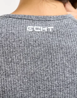 Online ECHT Arise Comfort Cropped Long Sleeve Charcoal