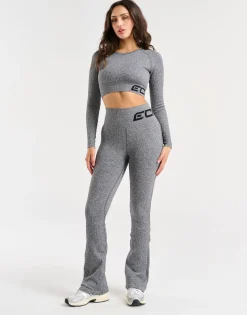 Hot ECHT Arise Comfort Flare Leggings Charcoal