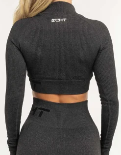 Online ECHT Arise Comfort Zip Long Sleeve Pirate Black