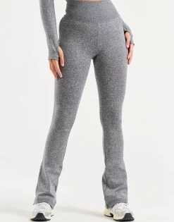Clearance ECHT Arise Essential Flare Leggings Charcoal