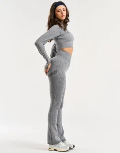 Clearance ECHT Arise Essential Flare Leggings Charcoal