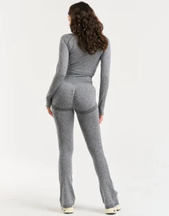 Clearance ECHT Arise Essential Flare Leggings Charcoal