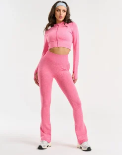 Clearance ECHT Arise Essential Zip-Up Long Sleeve Pink