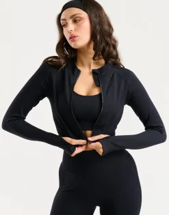 Discount ECHT Arise Essential Zip-Up Long Sleeve Black