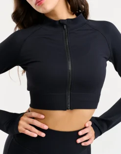 Discount ECHT Arise Essential Zip-Up Long Sleeve Black