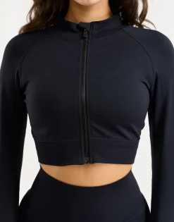 Discount ECHT Arise Essential Zip-Up Long Sleeve Black