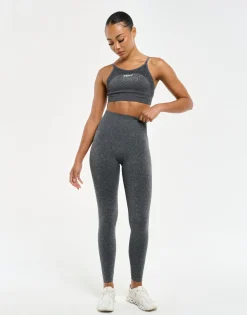 Clearance ECHT Arise Key Seamless Sports Bra Charcoal