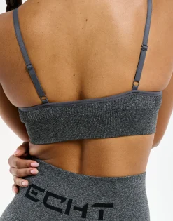 Clearance ECHT Arise Key Seamless Sports Bra Charcoal