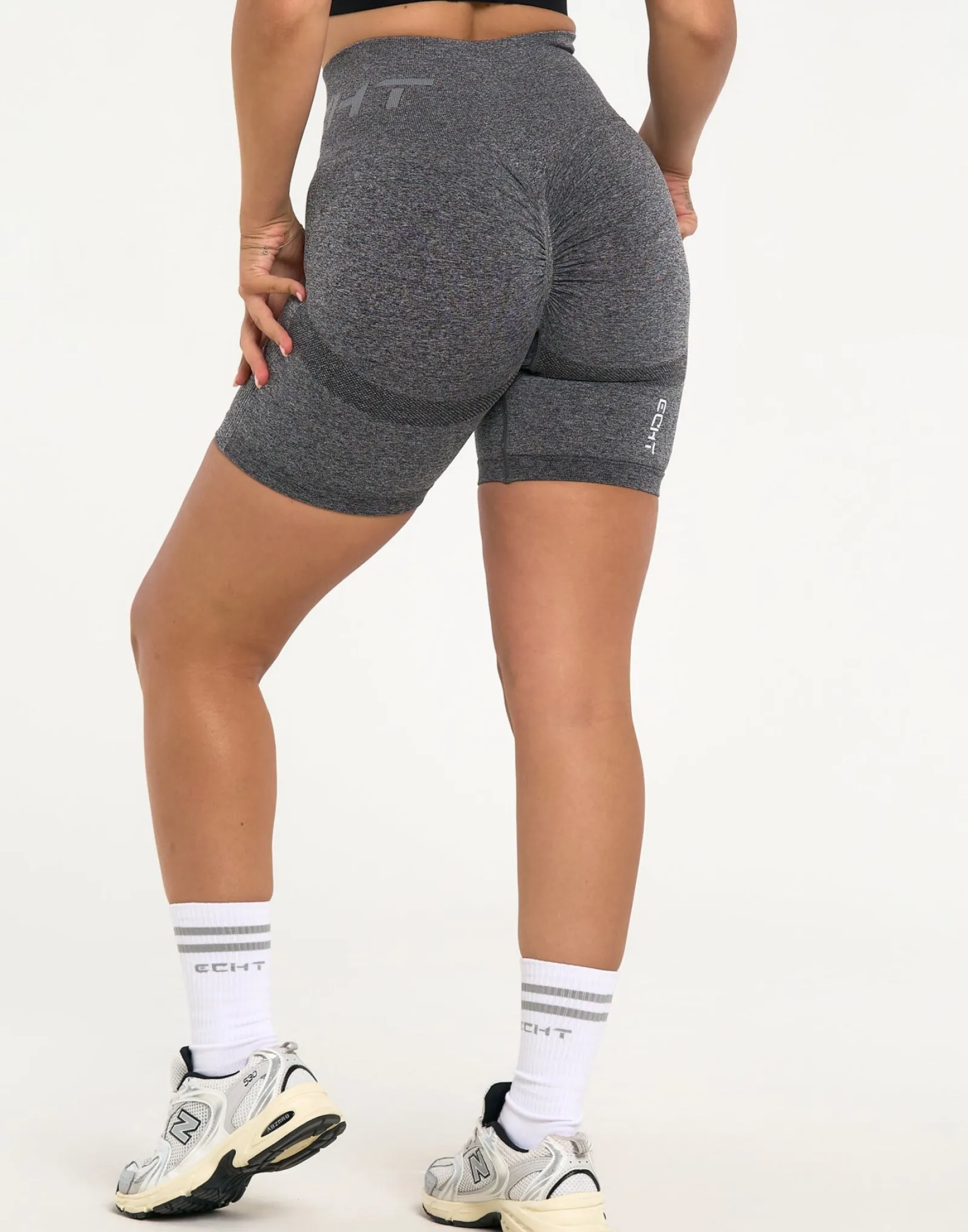 Outlet ECHT Arise Scrunch Shorts Charcoal
