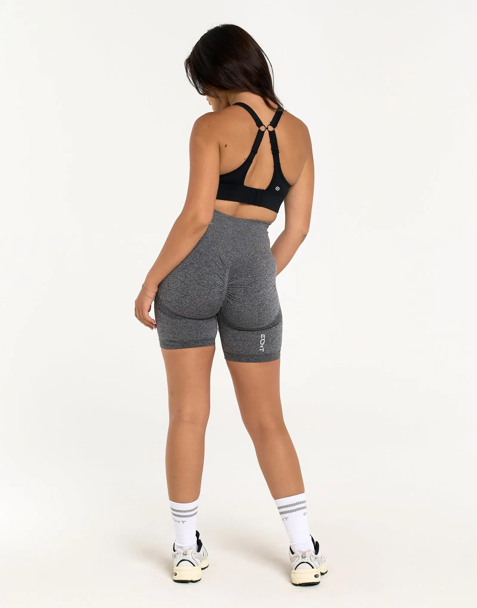 Outlet ECHT Arise Scrunch Shorts Charcoal
