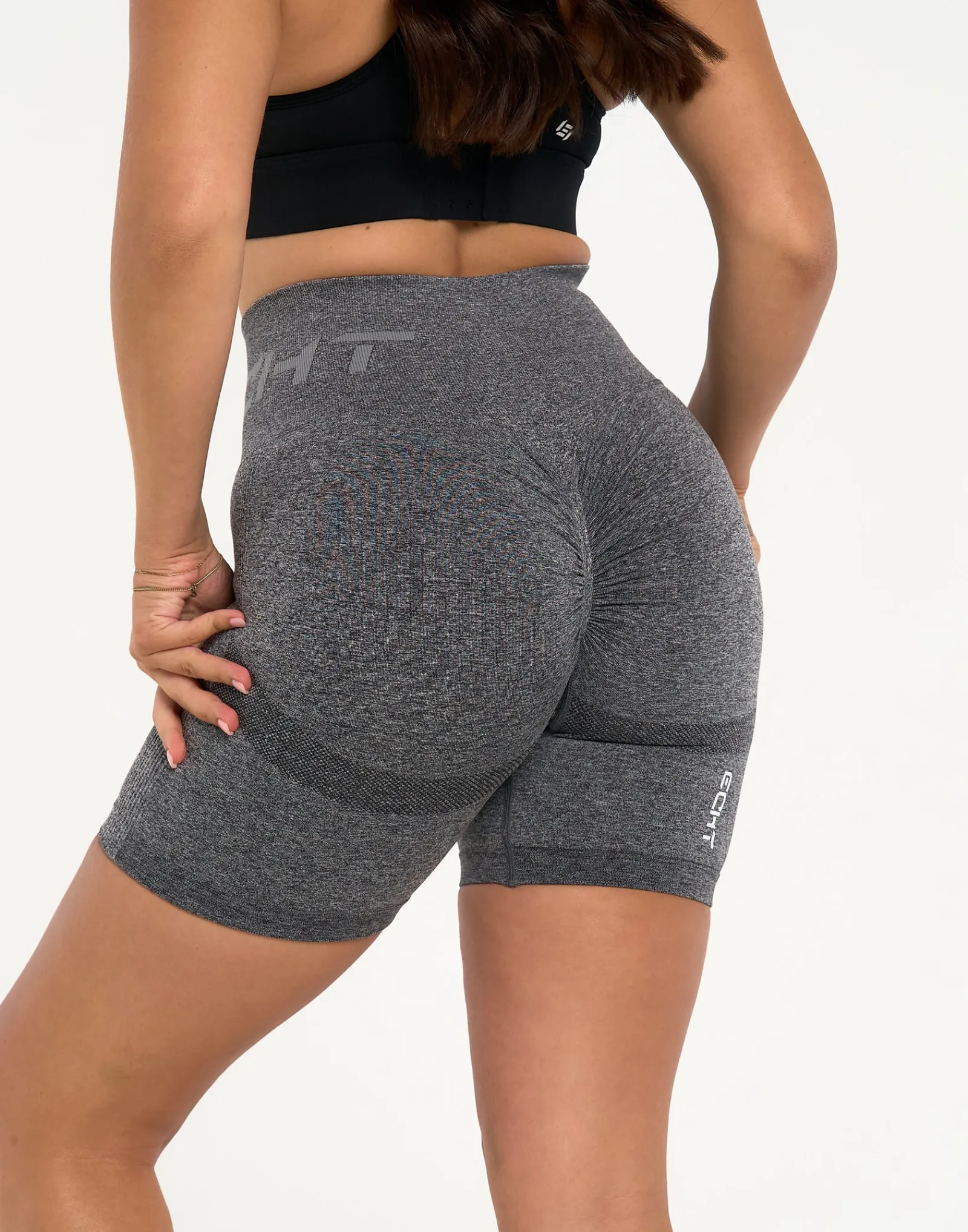 Outlet ECHT Arise Scrunch Shorts Charcoal