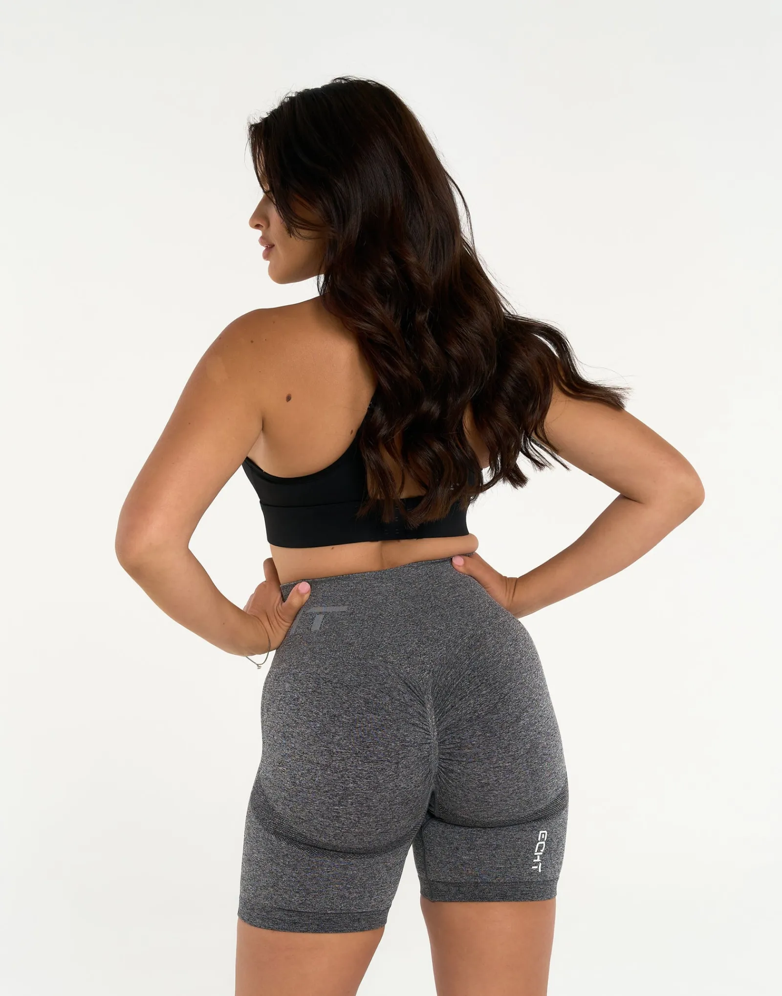 Outlet ECHT Arise Scrunch Shorts Charcoal