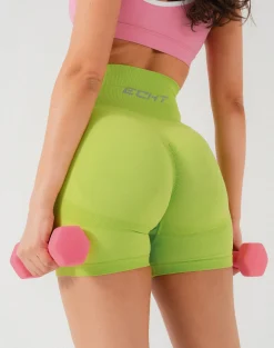 Discount ECHT Arise Seamless Essential Shorts Lime Green
