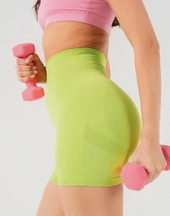 Discount ECHT Arise Seamless Essential Shorts Lime Green