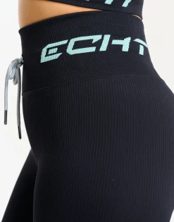 Best ECHT Arise Style Leggings Black with Mint