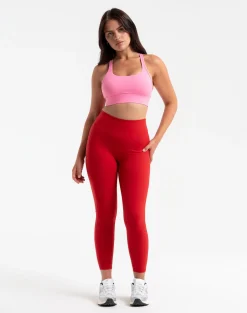 Sale ECHT Ascend Pocket Leggings 25" Scarlet Red