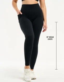 Discount ECHT Ascend Pocket Leggings 28" Black