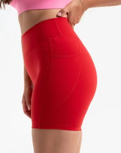 Discount ECHT Ascend Pocket Shorts 6" Scarlet Red