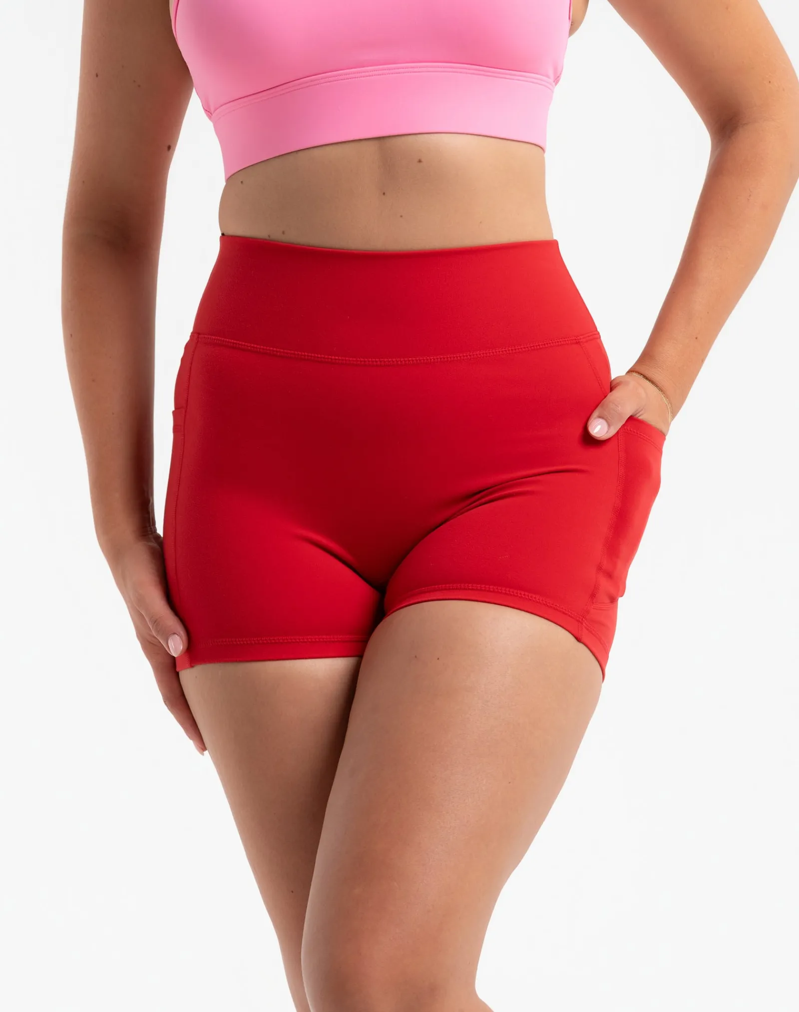 Online ECHT Ascend Pocket Shorts 4" Scarlet Red
