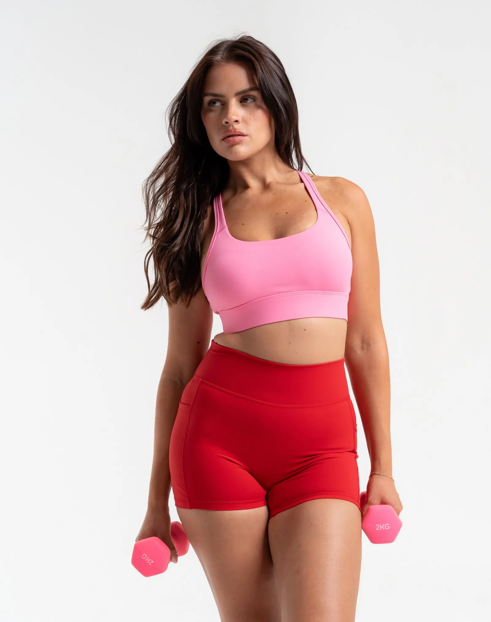 Online ECHT Ascend Pocket Shorts 4" Scarlet Red