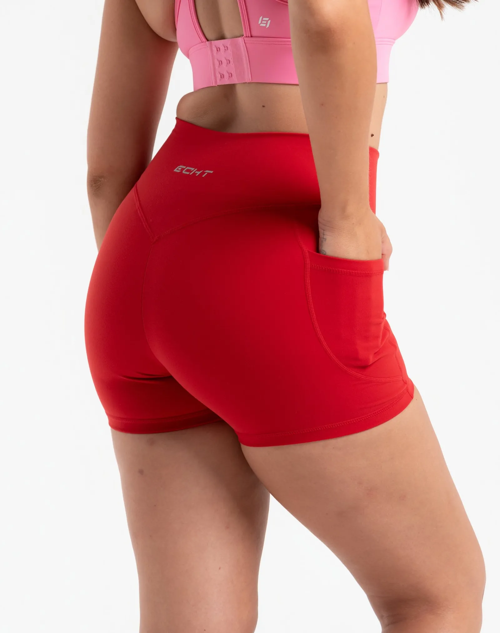 Online ECHT Ascend Pocket Shorts 4" Scarlet Red