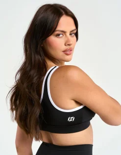 New ECHT Asymmetric Sports Bra Black