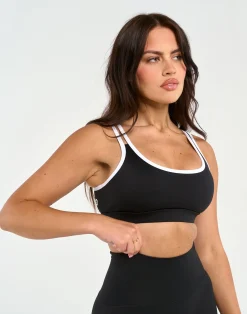 New ECHT Asymmetric Sports Bra Black