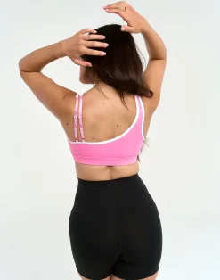 Clearance ECHT Asymmetric Sports Bra Pink