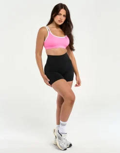 Clearance ECHT Asymmetric Sports Bra Pink