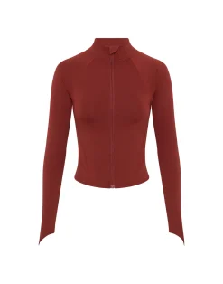 Discount ECHT Athlete Crop Jacket Brown