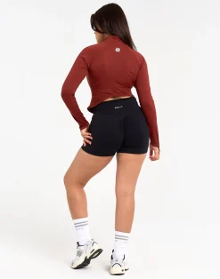 Discount ECHT Athlete Crop Jacket Brown