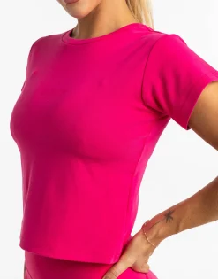 Online ECHT Basics Baby Tee Bright Pink