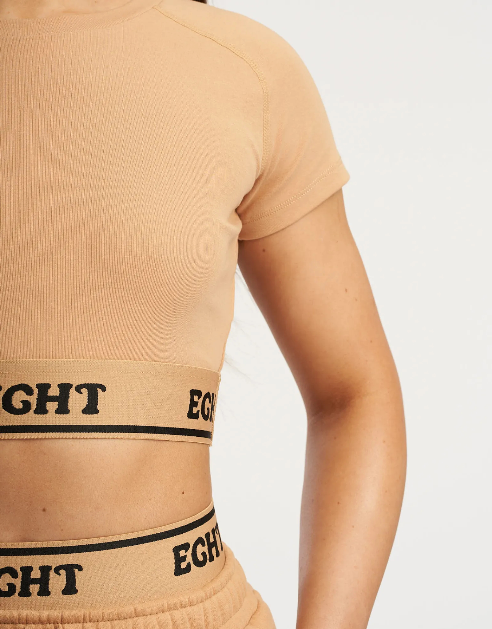 Outlet ECHT Bubble Banded Top Tan