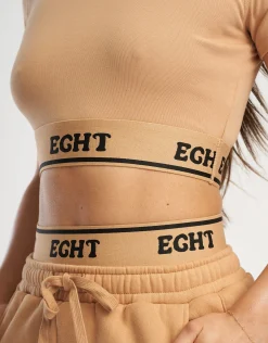 Online ECHT Bubble Banded Top Tan