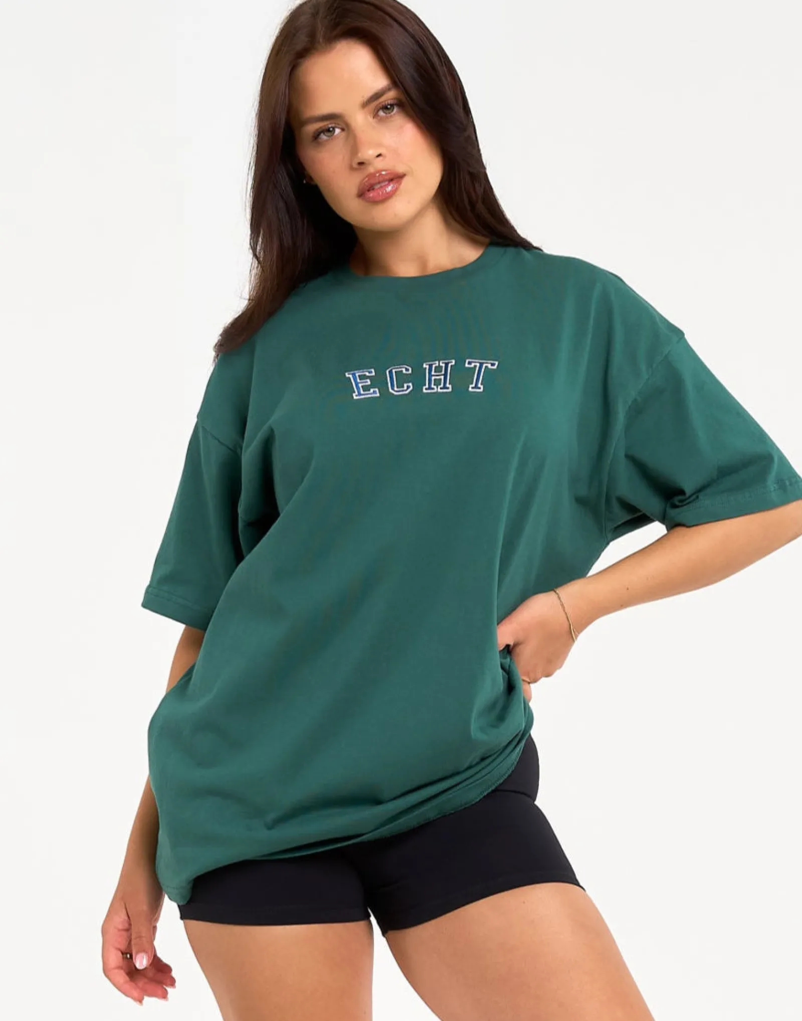 Sale ECHT College Oversize Tee Green