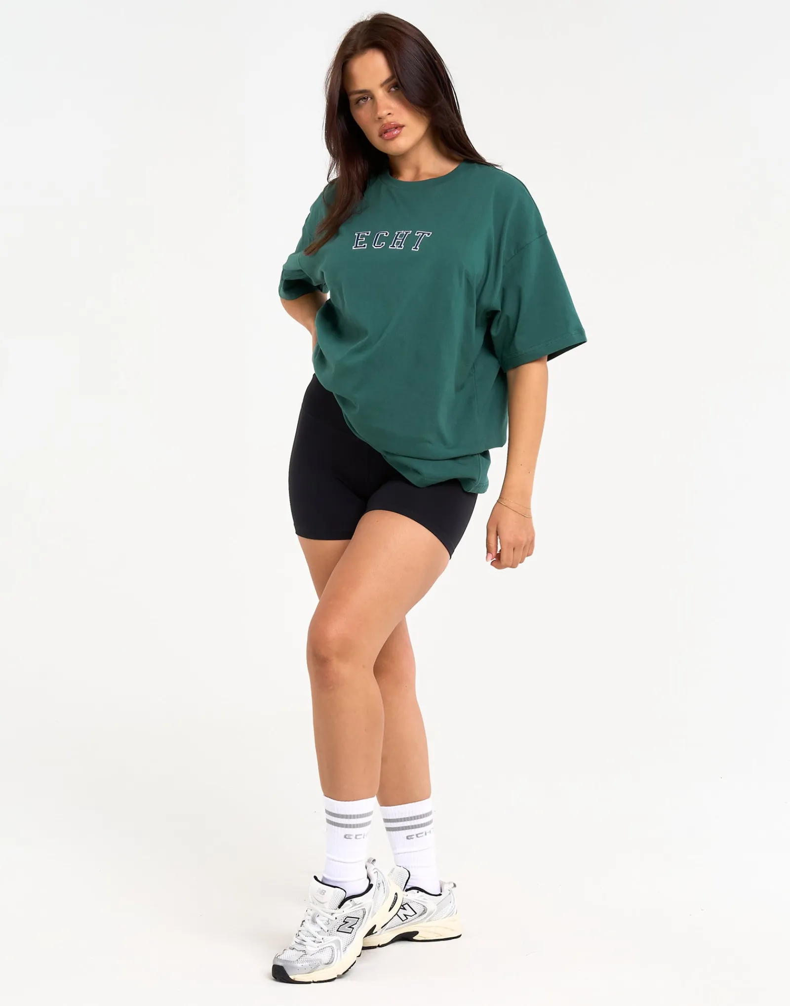 Sale ECHT College Oversize Tee Green