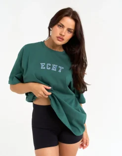 Sale ECHT College Oversize Tee Green