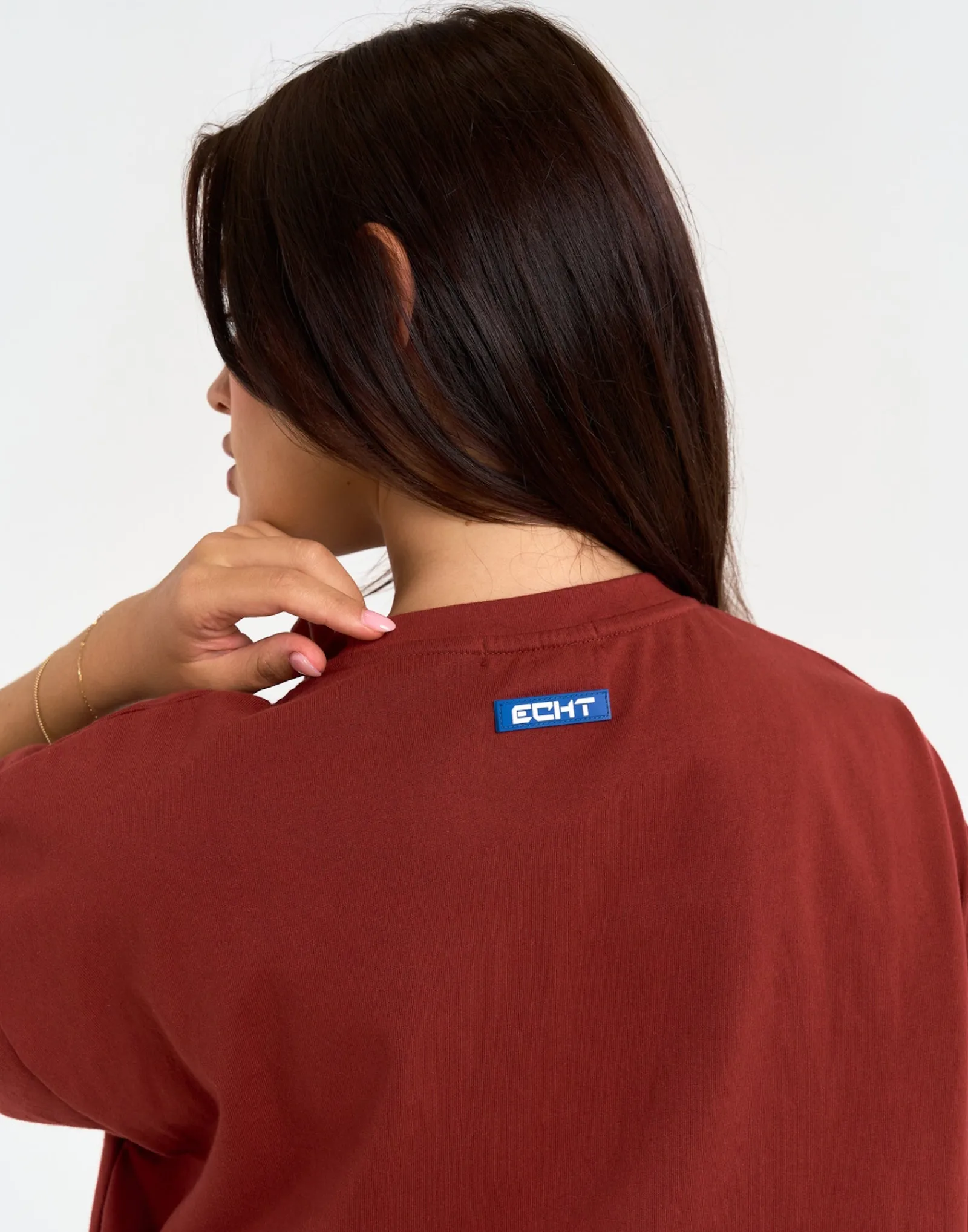 Best ECHT College Oversize Tee Brown