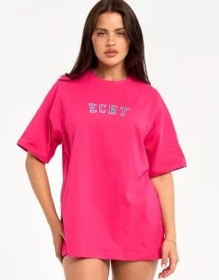 Outlet ECHT College Oversize Tee Pink