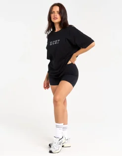 Sale ECHT College Oversize Tee Black