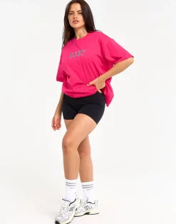 Hot ECHT College Oversize Tee Pink