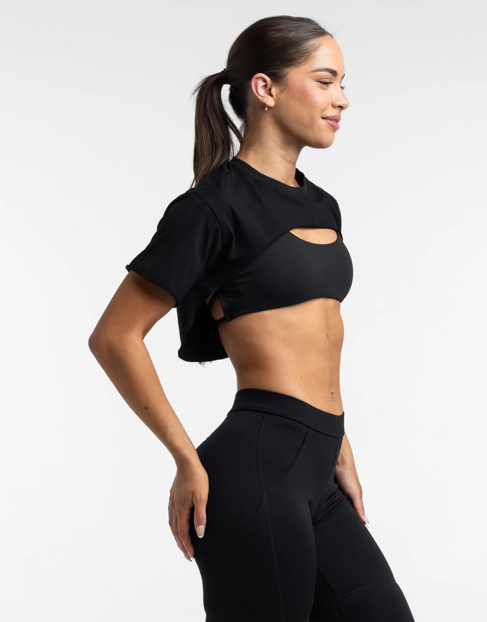 Fashion ECHT Colour Wave High T-Shirt Black