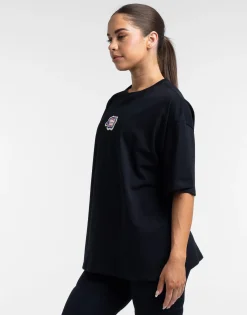Clearance ECHT Colour Wave Oversize Tee Black