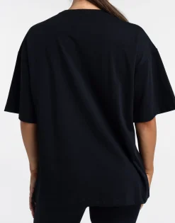 Clearance ECHT Colour Wave Oversize Tee Black