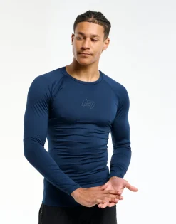 Outlet ECHT Compression Long Sleeve Dark Blue