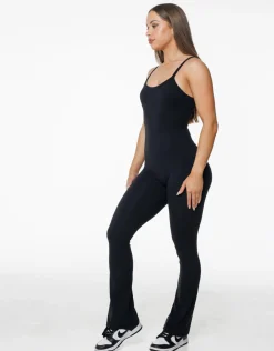 Discount ECHT Core Unitard Flare Black